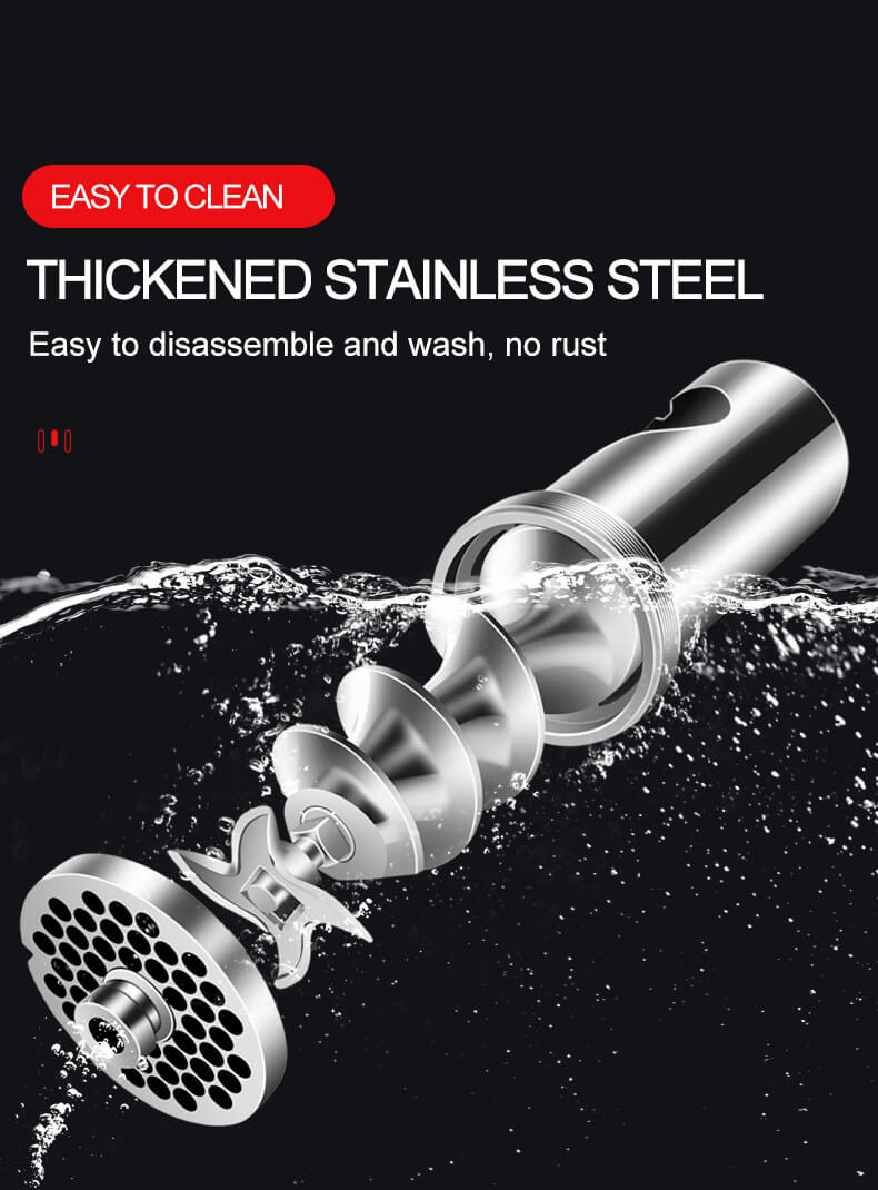 ชิ้นส่วนเครื่องบดเนื้อสแตนเลส